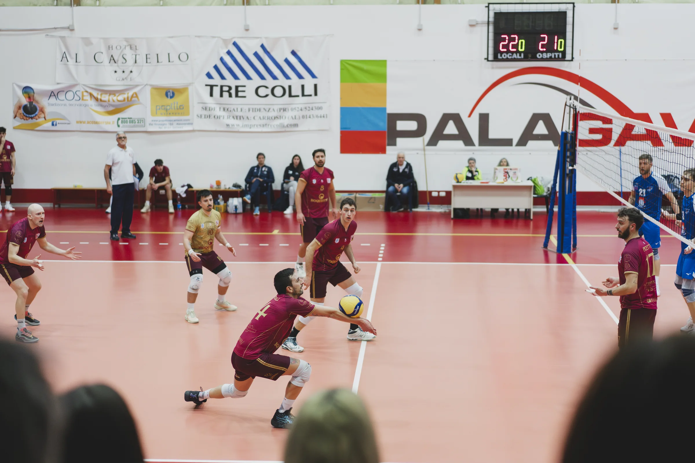 Difesa a terra — libero in tuffo